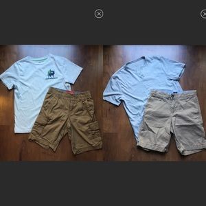 Boys cargo Shorts w/ t-shirt